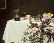 亨利方丹拉图尔 - Still Life Corner of a Table